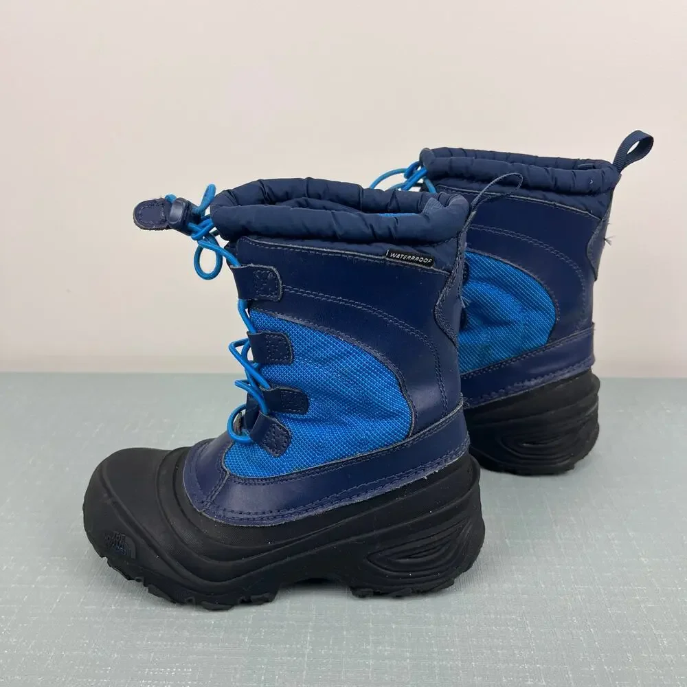 The North Face Kids' Alpenglow Waterproof Boot Blue 1